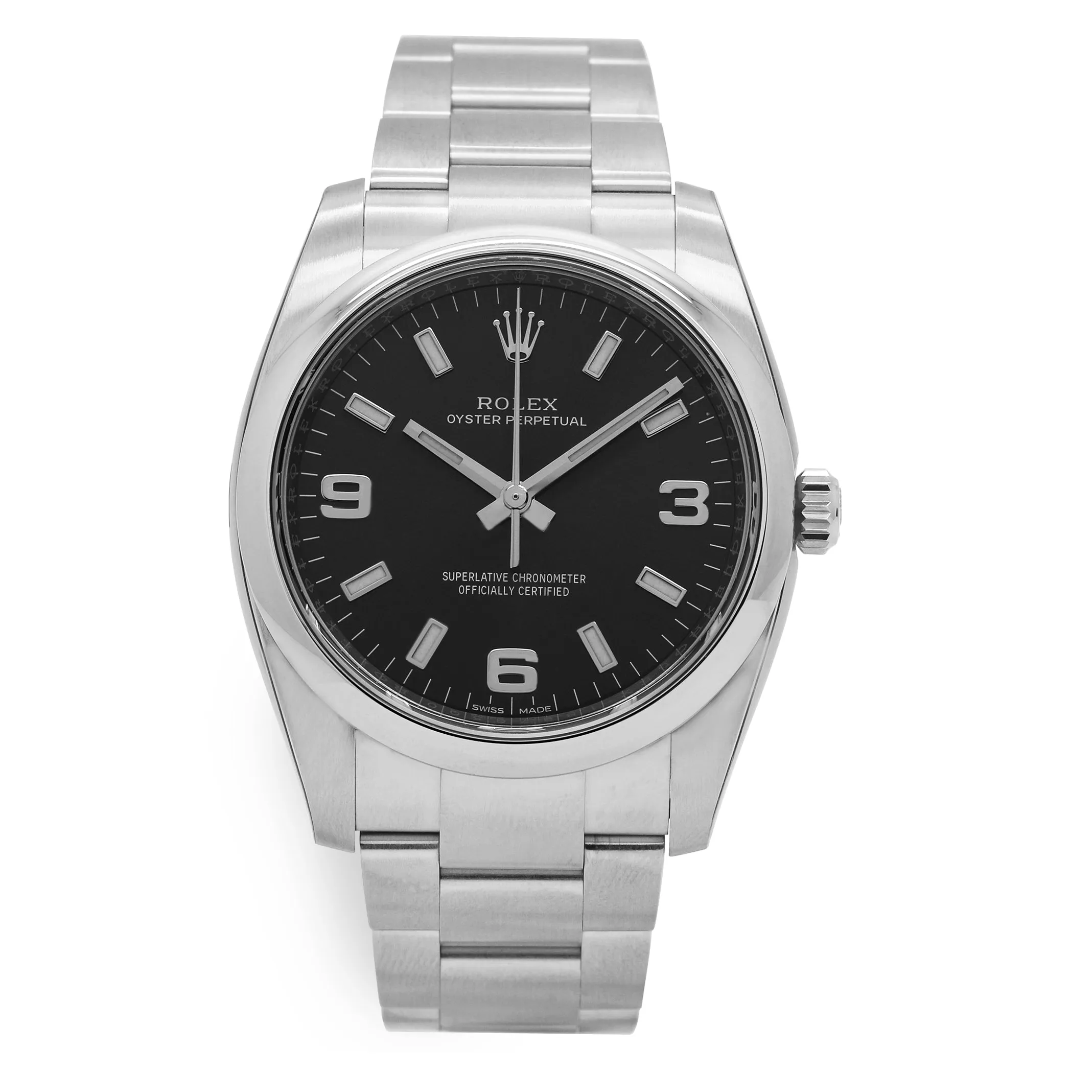 Rolex Oyster Perpetual 114200 Blue Dial Automatic Watch
