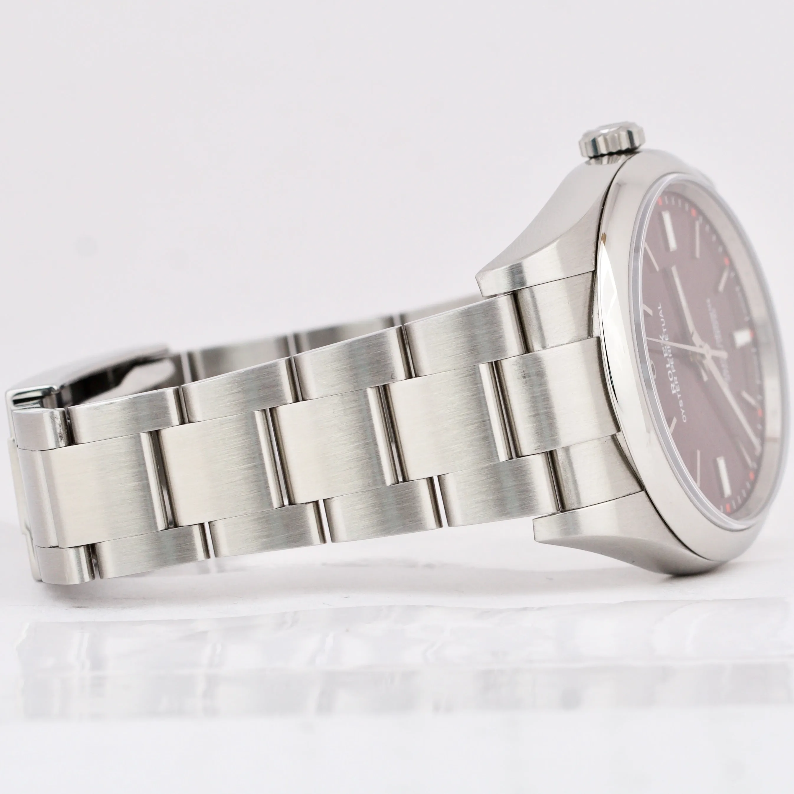 Rolex Oyster Perpetual 39mm GRAPE Purple Stainless Steel Oyster Watch 114300