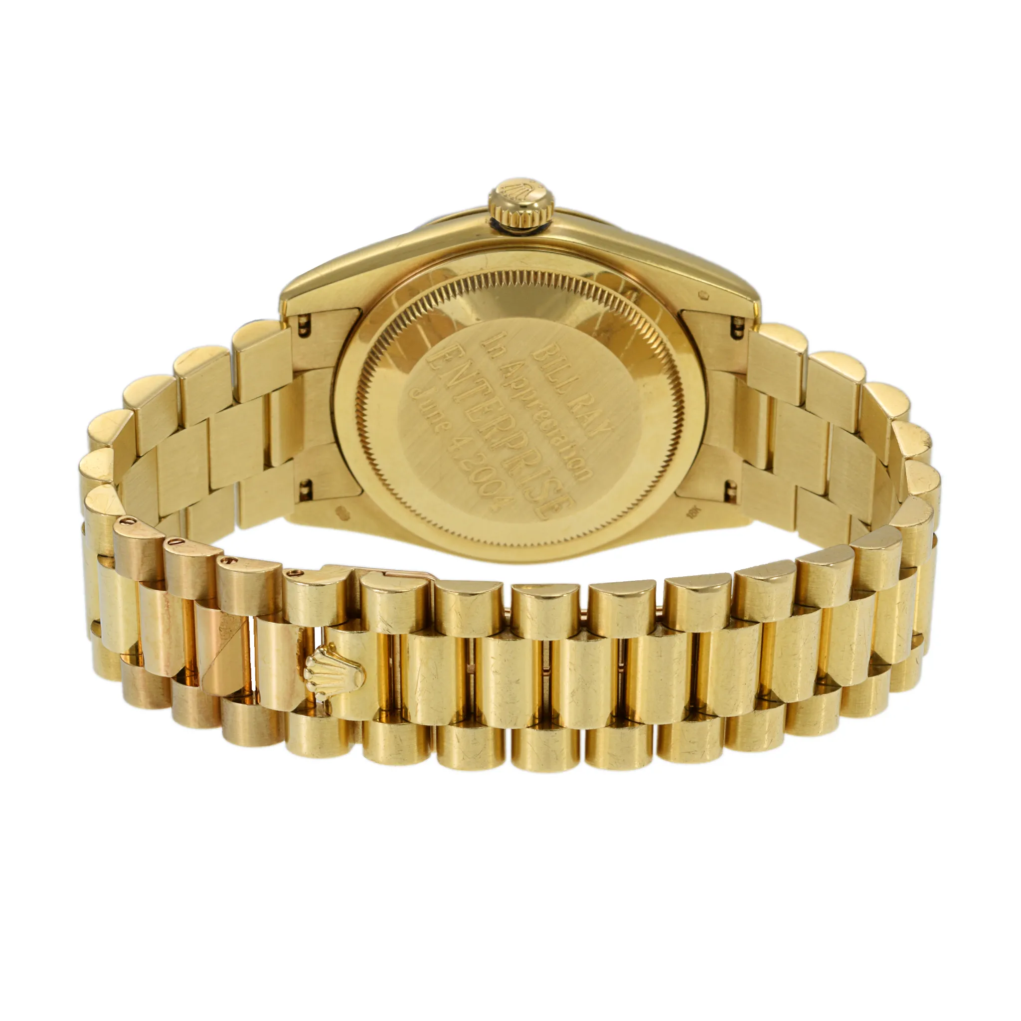 Rolex President Day-Date Rare Factory Onyx and Diamond Dial Watch 118238