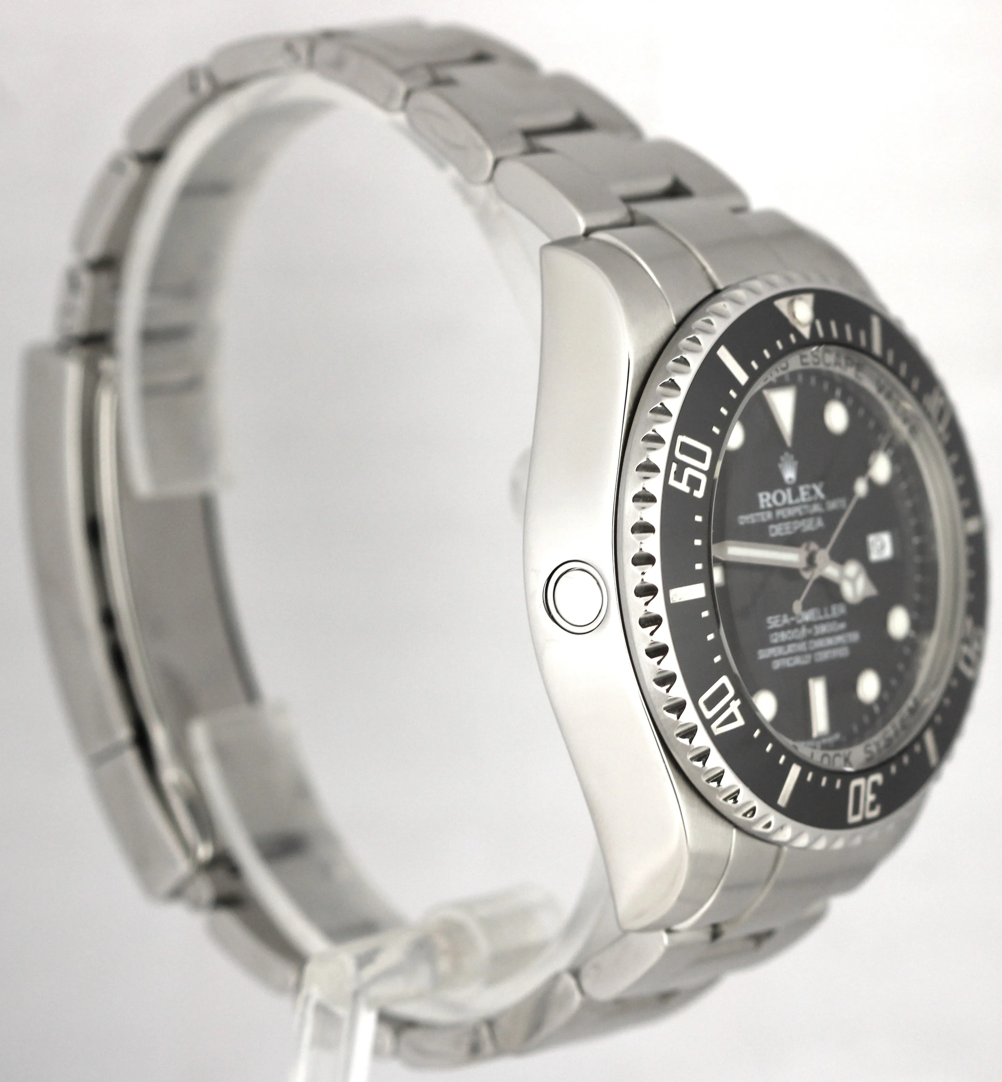 Rolex Sea-Dweller Deepsea PAPERS Stainless Steel Black 44mm 116660 Watch B P