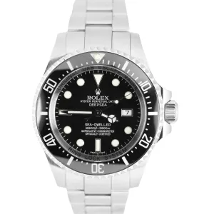 Rolex Sea-Dweller Deepsea Stainless Steel Black 44mm Ceramic Watch 116660 B P