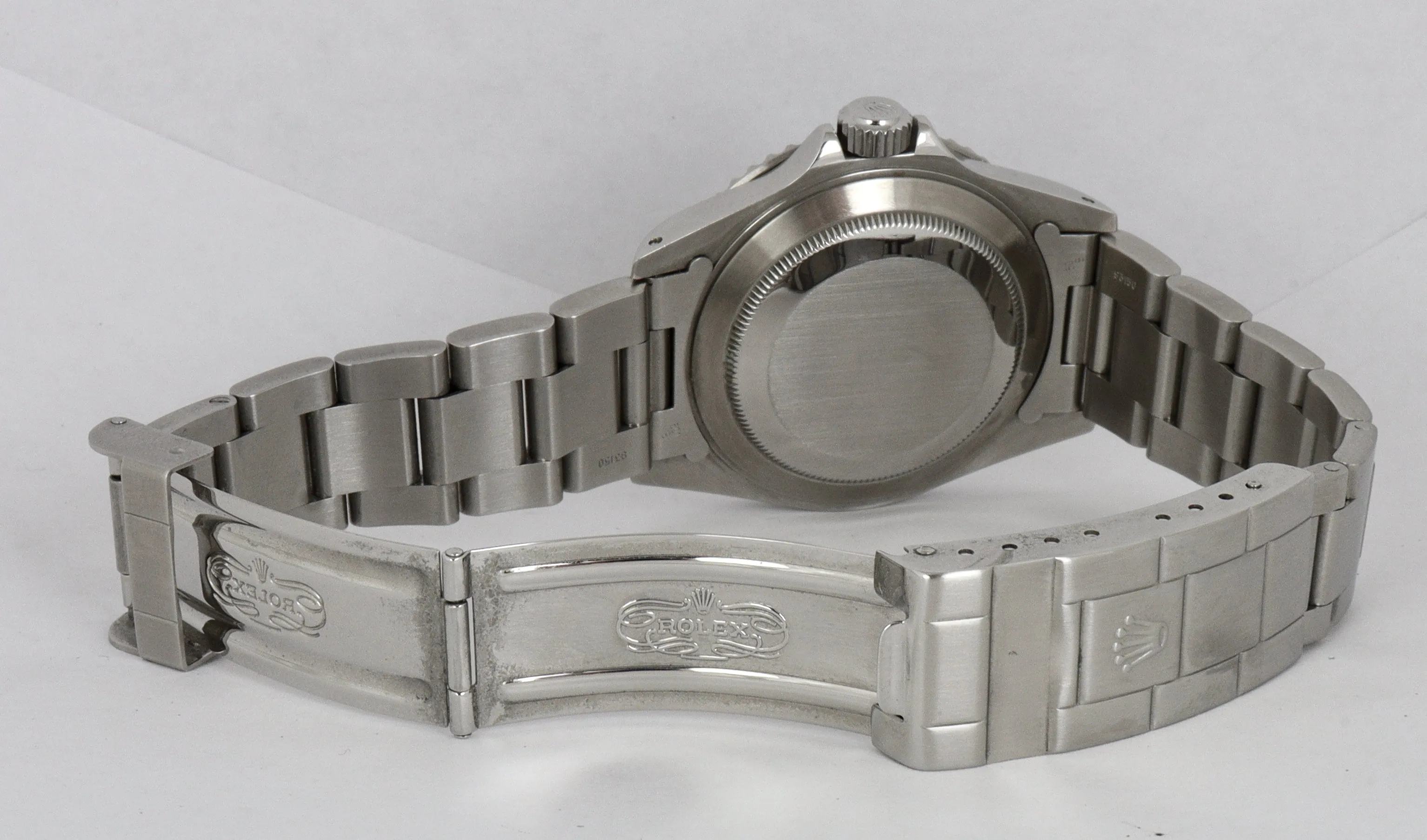 Rolex Submariner 4-Line No-Date 14060 ENGRAVED REHAUT Stainless Steel Z Black
