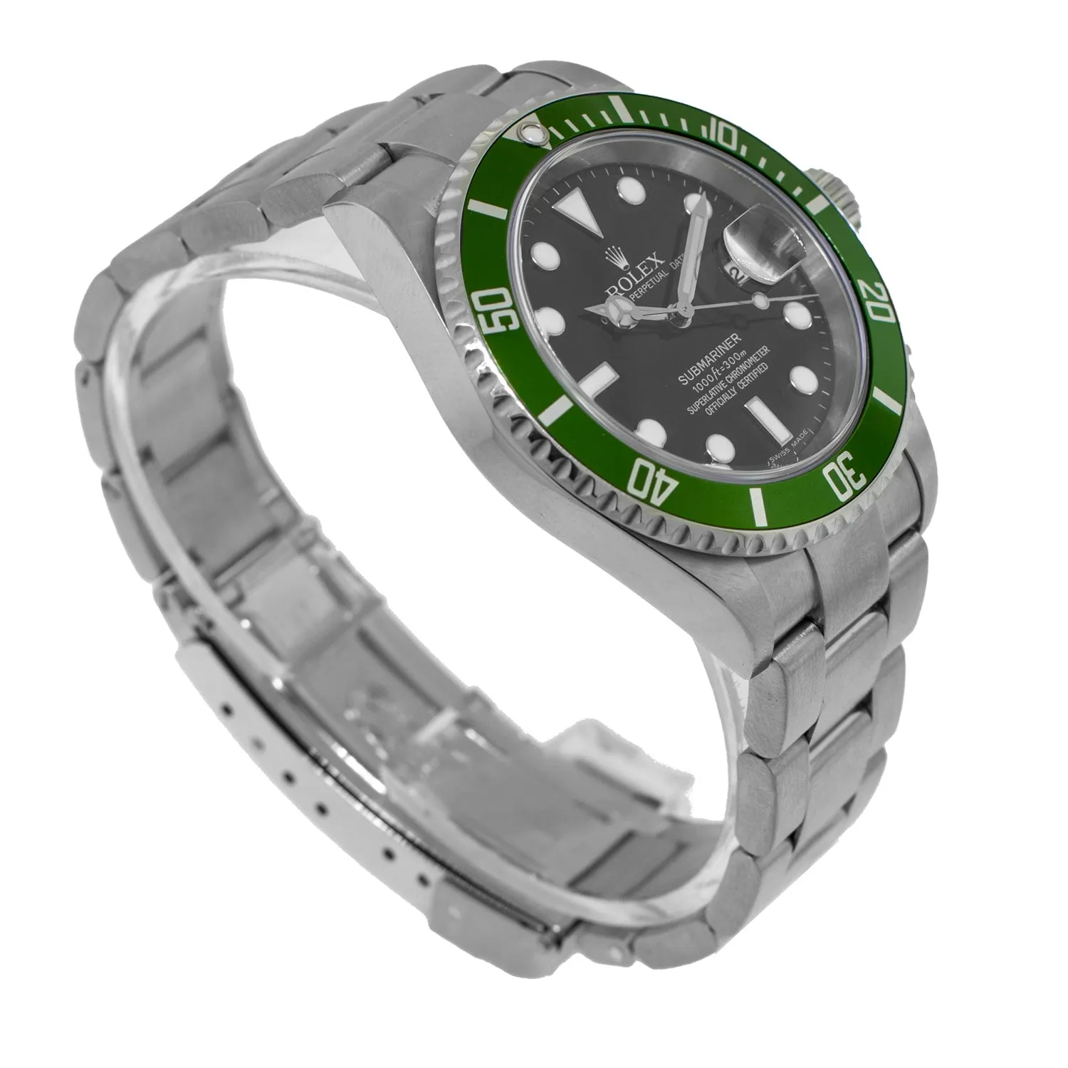 Rolex Submariner Date 40mm Stainless Steel Black Dial & Green Bezel "Kermit" 16610LV