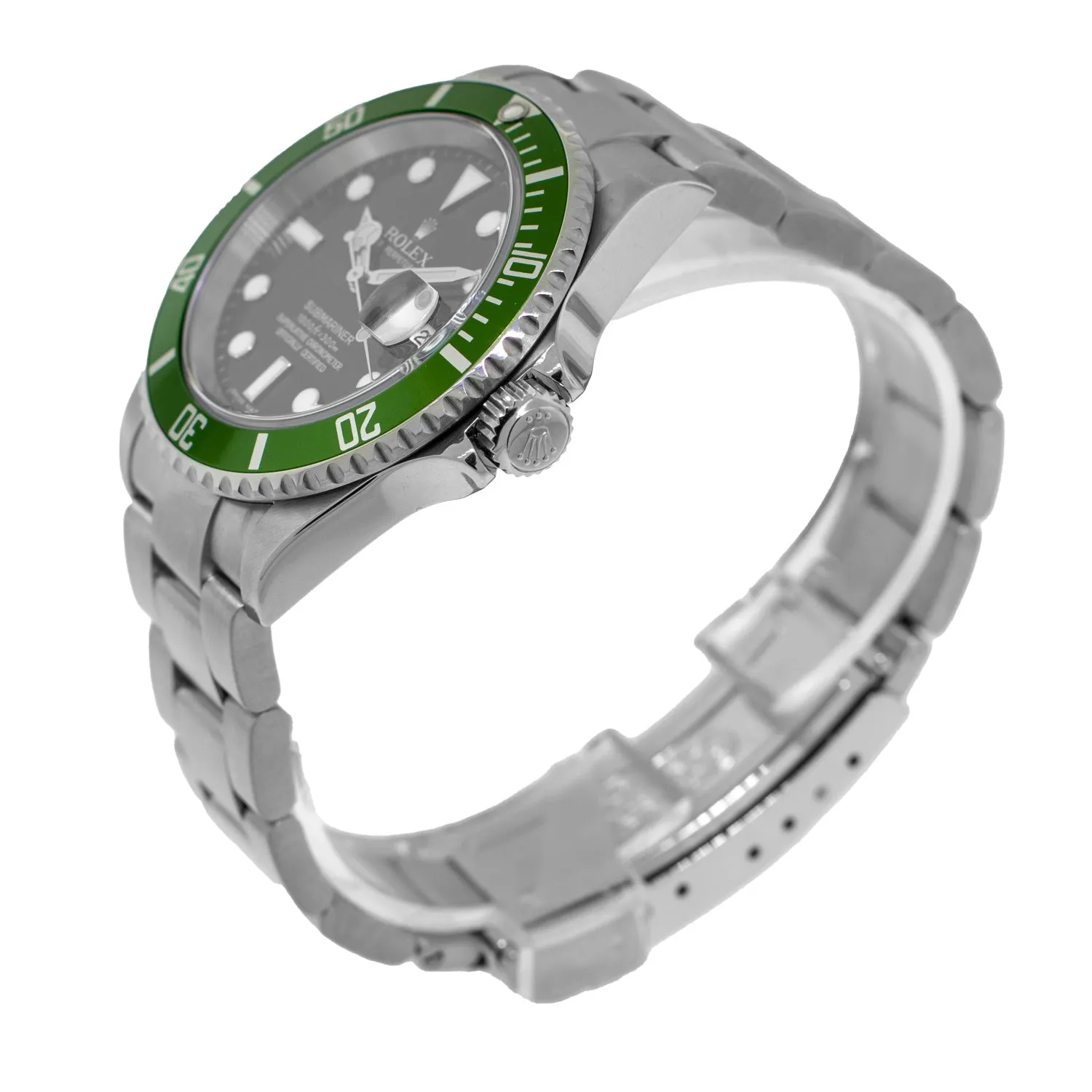 Rolex Submariner Date 40mm Stainless Steel Black Dial & Green Bezel "Kermit" 16610LV