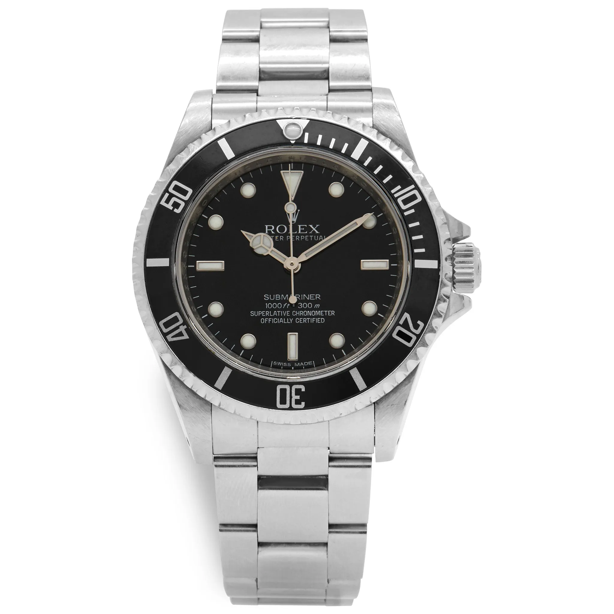 Rolex Submariner No Date 14060 Black Dial Automatic Men's Watch