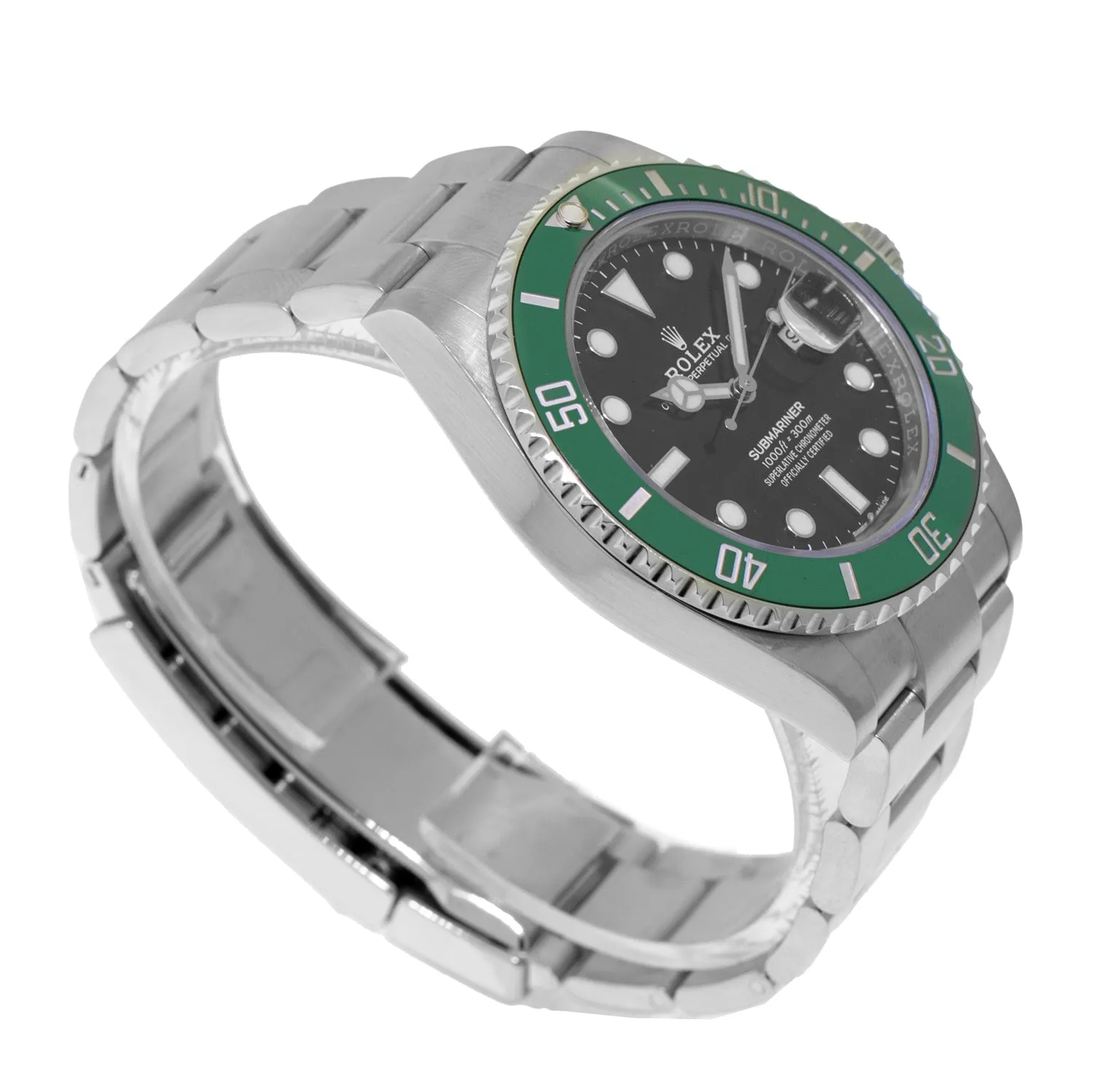 Rolex Submariner "Green Kermit" 41mm Steel Black Dial Green Bezel 126610LV