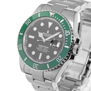 Rolex Submariner "Green Kermit" 41mm Steel Black Dial Green Bezel 126610LV