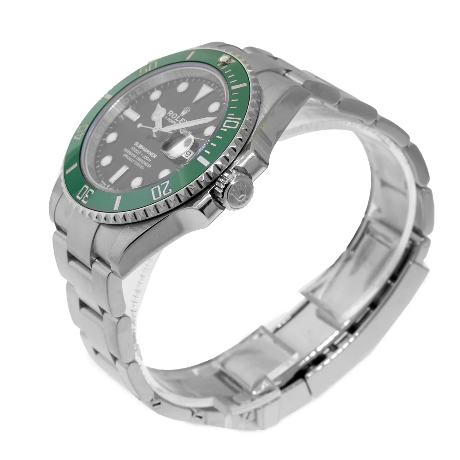 Rolex Submariner "Green Kermit" 41mm Steel Black Dial Green Bezel 126610LV