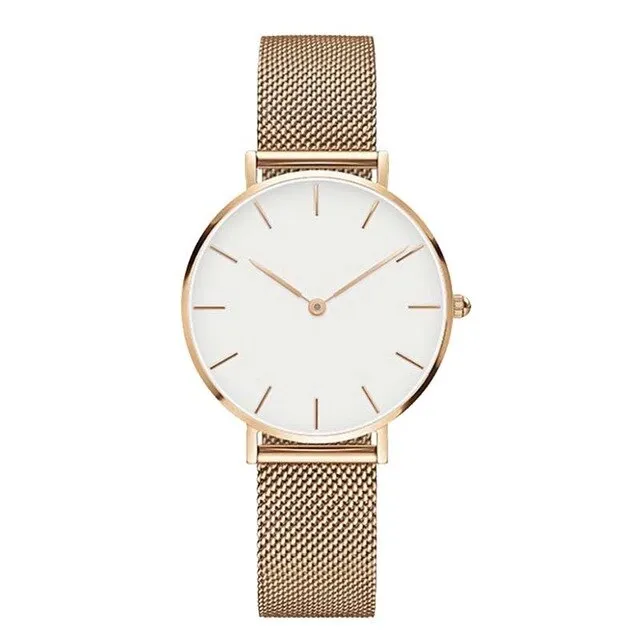 Rose Gold Mesh Watches