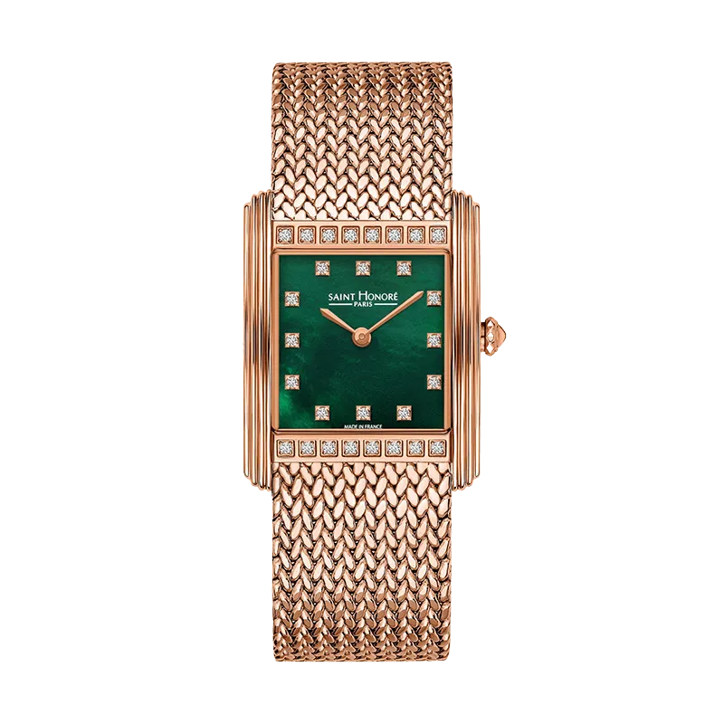 Saint Honore Palais Royal Women's Green Dial Rose Gold Watch