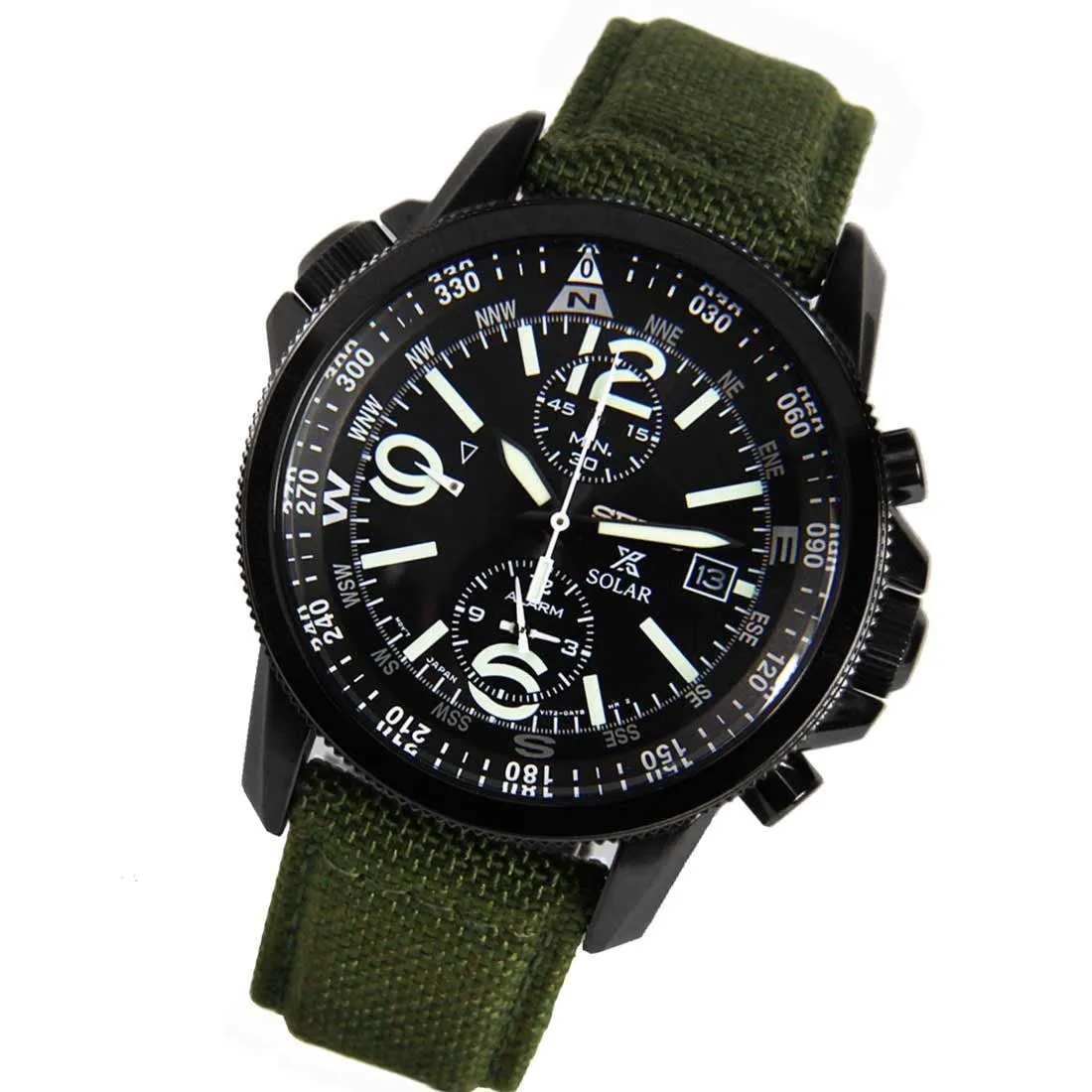 Seiko Prospex Military Solar Green Nylon Watch SSC295 SSC295P1