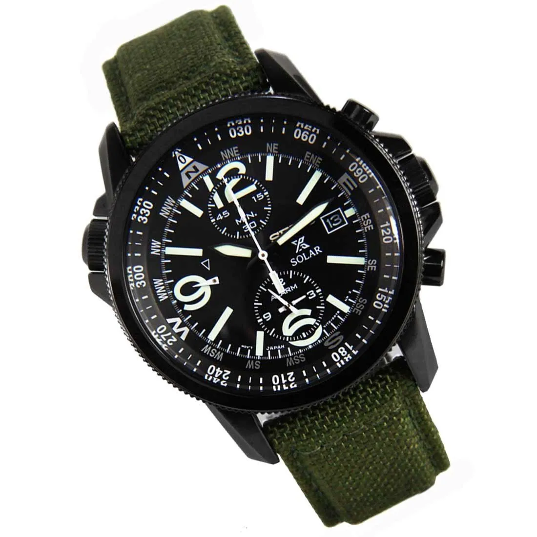 Seiko Prospex Military Solar Green Nylon Watch SSC295 SSC295P1