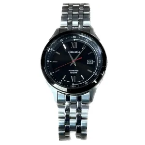 Seiko SKA659 Kinetic Black Dial Stainless Steel Mens Watch