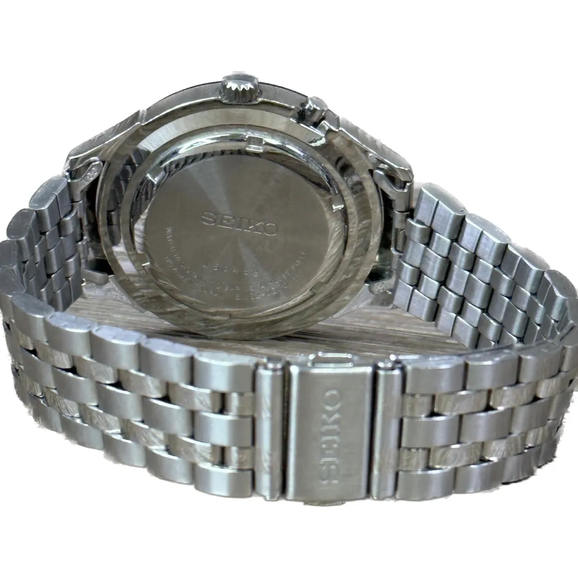 Seiko SKA659 Kinetic Black Dial Stainless Steel Mens Watch