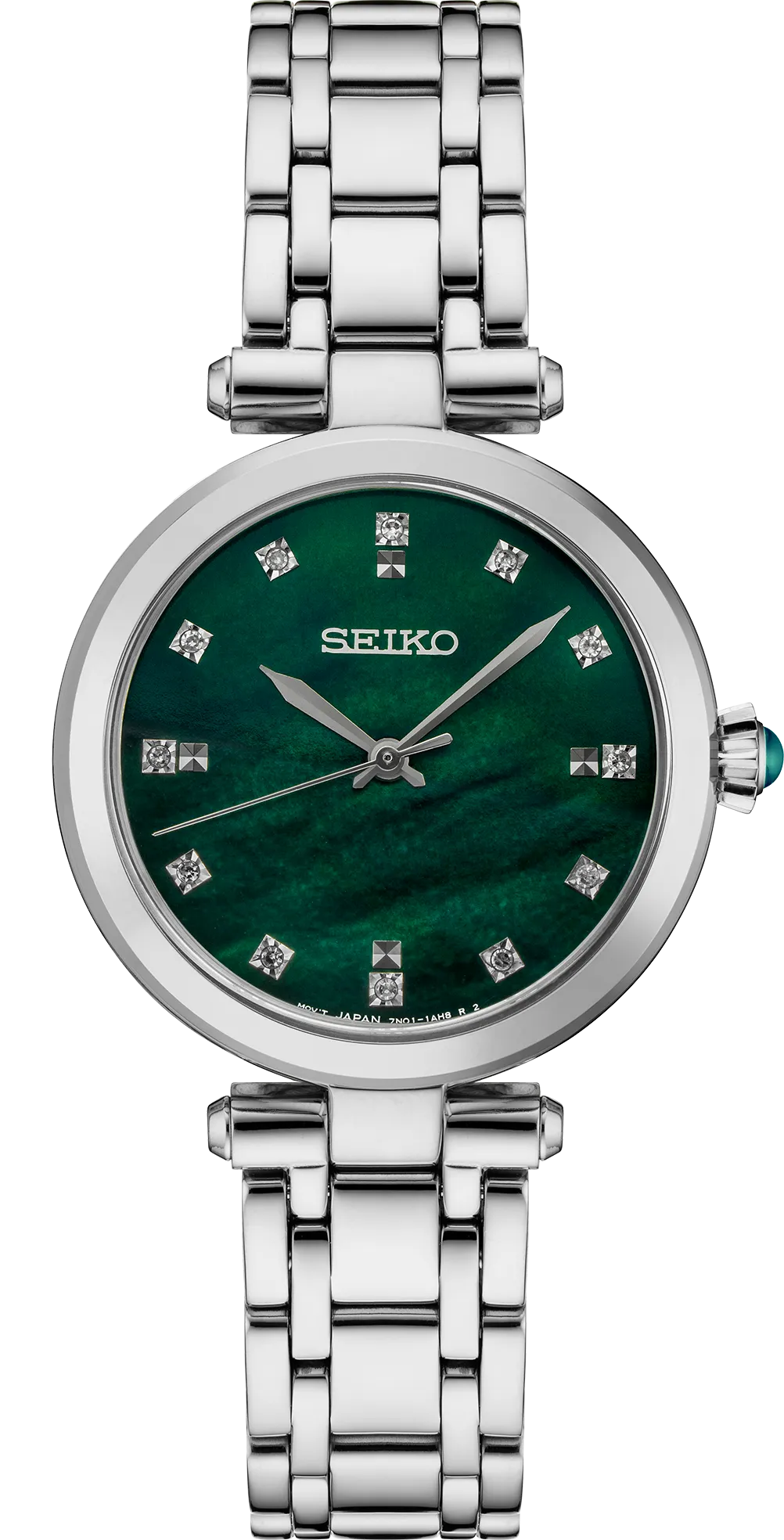SEIKO Women’s Green Mother of Pearl Stainless Watch