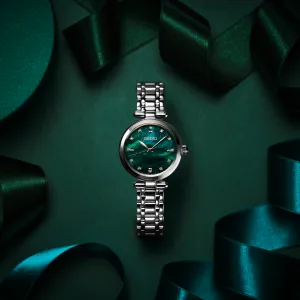 SEIKO Women’s Green Mother of Pearl Stainless Watch
