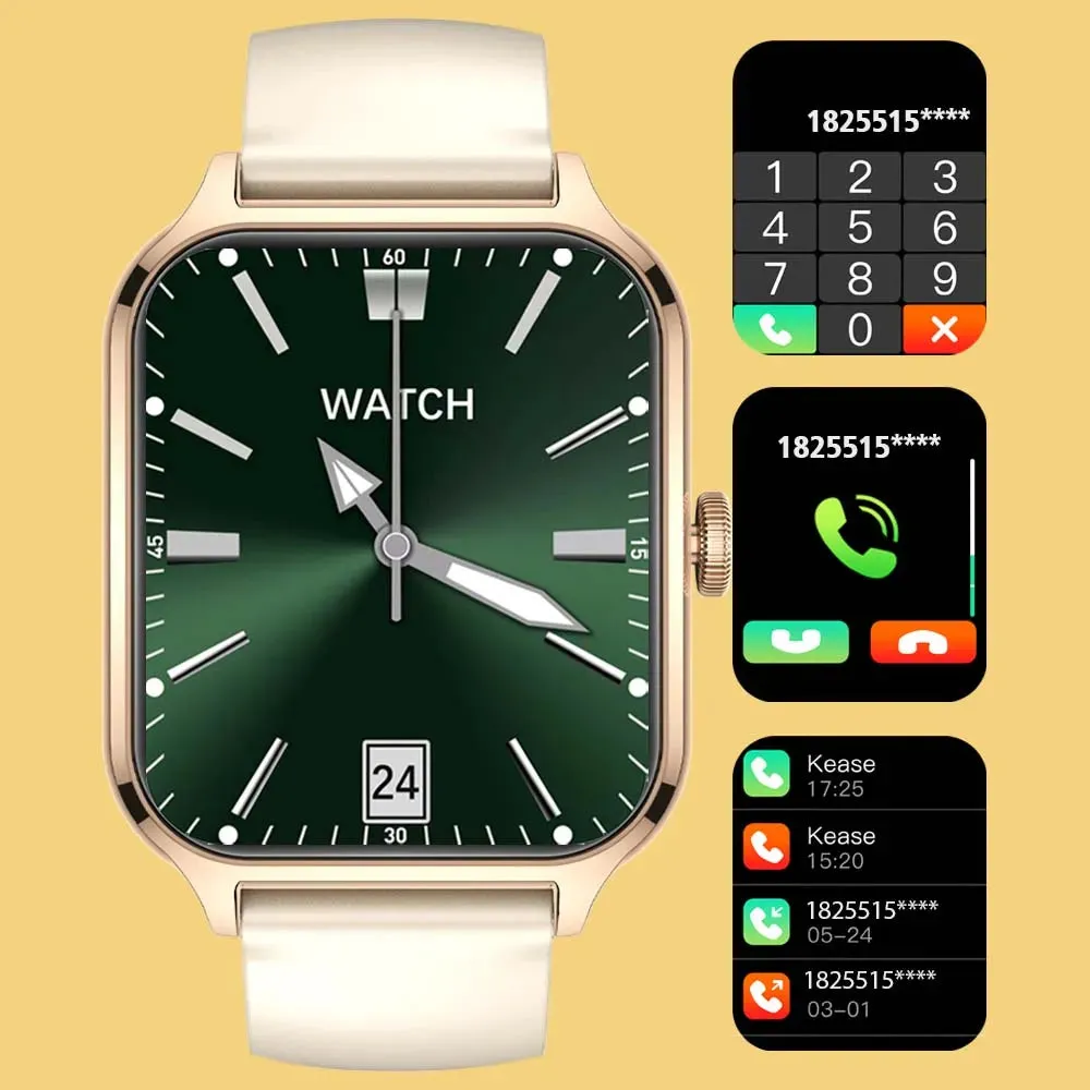 SENBONO New Women Smartwatch Bluetooth Call Heart Rate Blood Oxygen Tracker Sport Smart Watch Women Men for IOS Androird Xiaomi