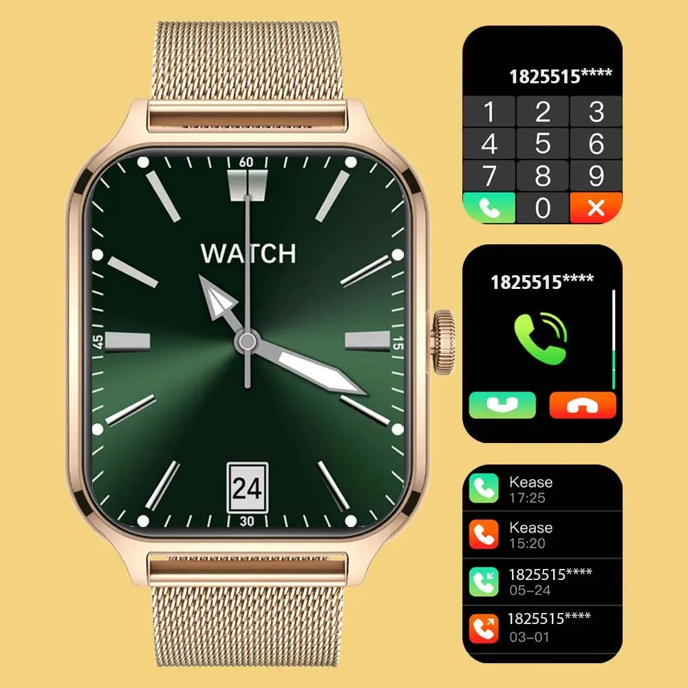 SENBONO New Women Smartwatch Bluetooth Call Heart Rate Blood Oxygen Tracker Sport Smart Watch Women Men for IOS Androird Xiaomi
