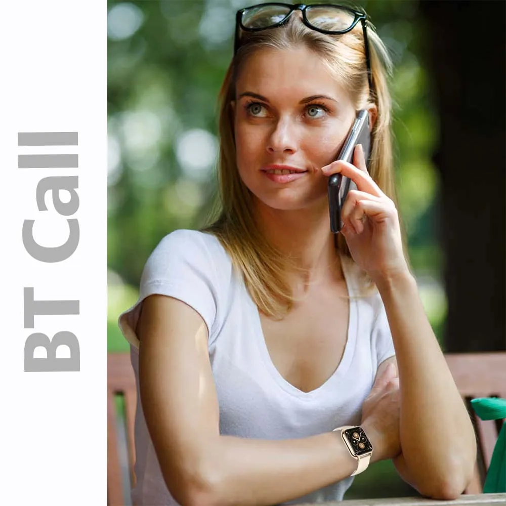 SENBONO New Women Smartwatch Bluetooth Call Heart Rate Blood Oxygen Tracker Sport Smart Watch Women Men for IOS Androird Xiaomi