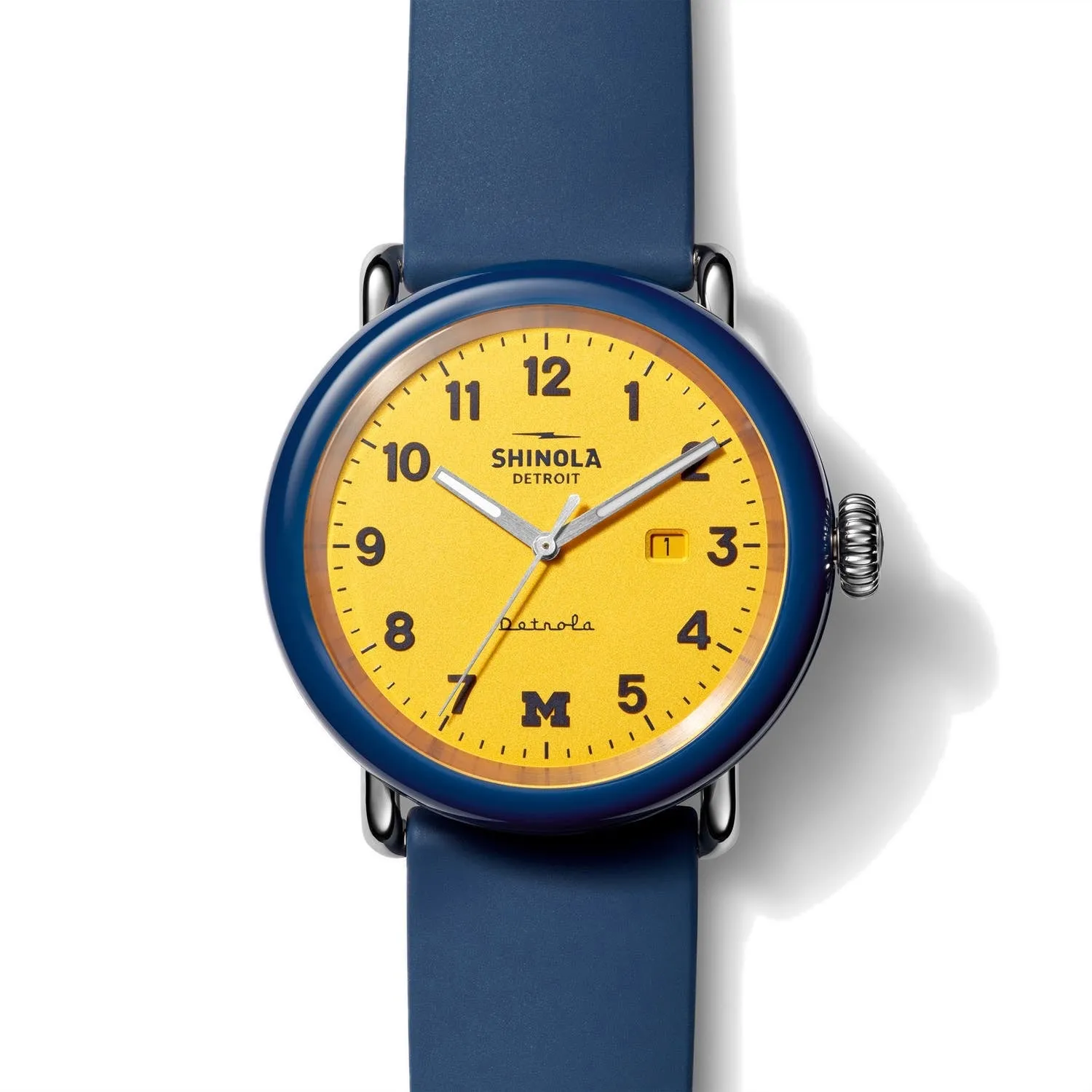 Shinola 43MM Detrola Wolverine Maize Dial Watch S0120161968