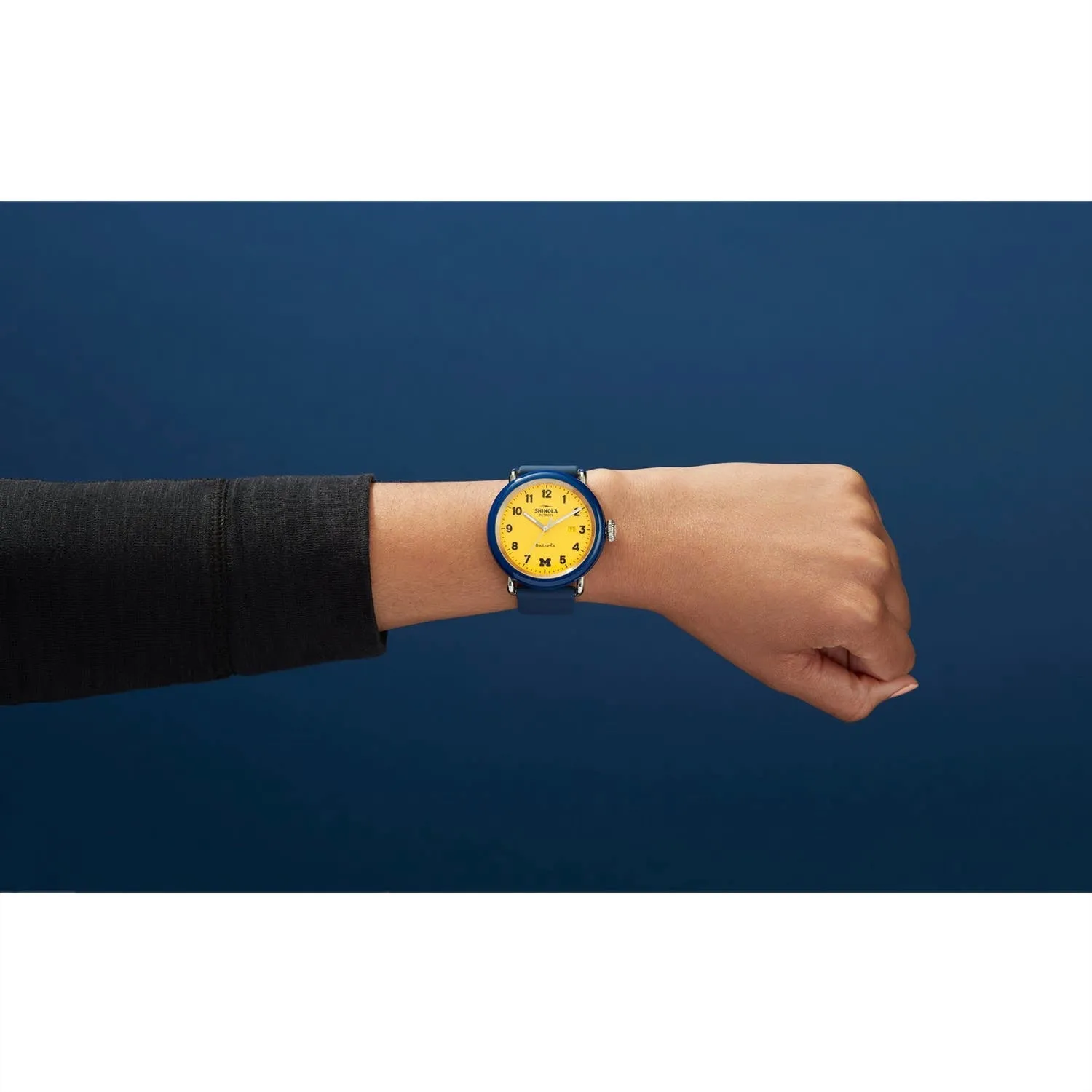 Shinola 43MM Detrola Wolverine Maize Dial Watch S0120161968