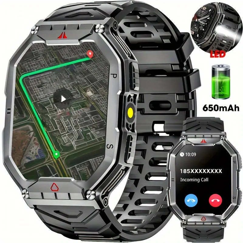 Smart Watch, Battery Life, Ultra-clear Large-screen Magnetic Charging, Hundreds Of Sports Modes, With Flashlight, Wireless Calls, Built-in Altitude Compass, For Men And Women -FS