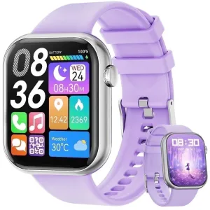 Smart Watch Women for Android Iphone with Fitness Tracker Calls Rate Monitor IP67 Waterproof