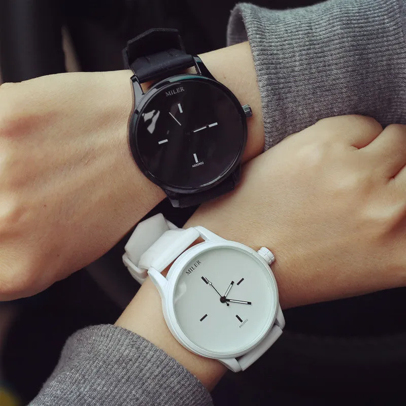Soft Silicone Strap Lovers Matching Watch