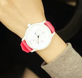 Soft Silicone Strap Lovers Matching Watch