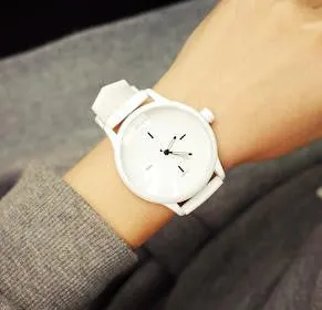 Soft Silicone Strap Lovers Matching Watch