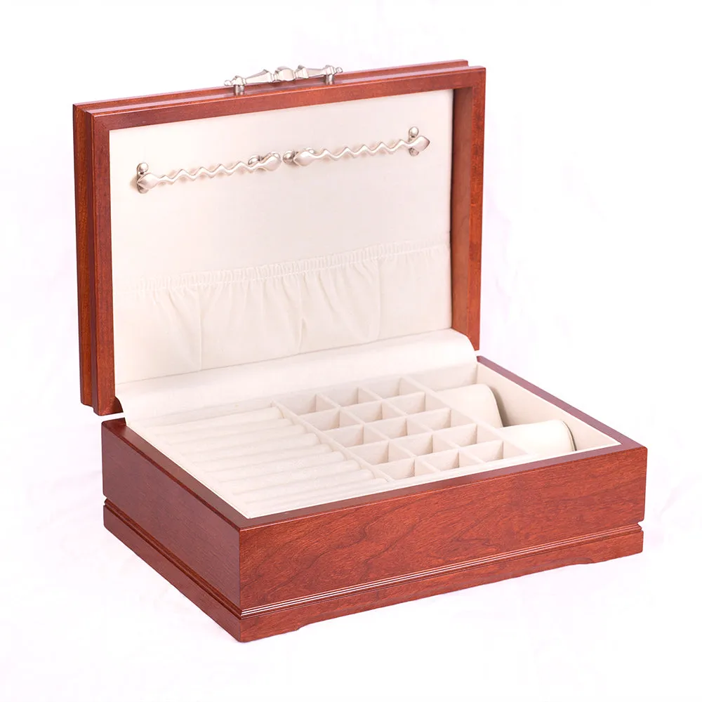 SOPHISTICATION - Jewelry Chest with Lift-Out tray (Heritage Cherry)