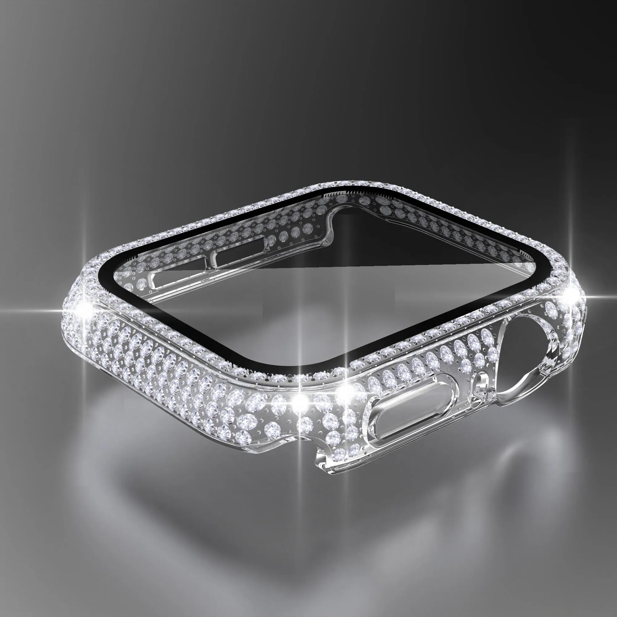 Sparkly Rhinestone Apple Watch Bling Bumper Case