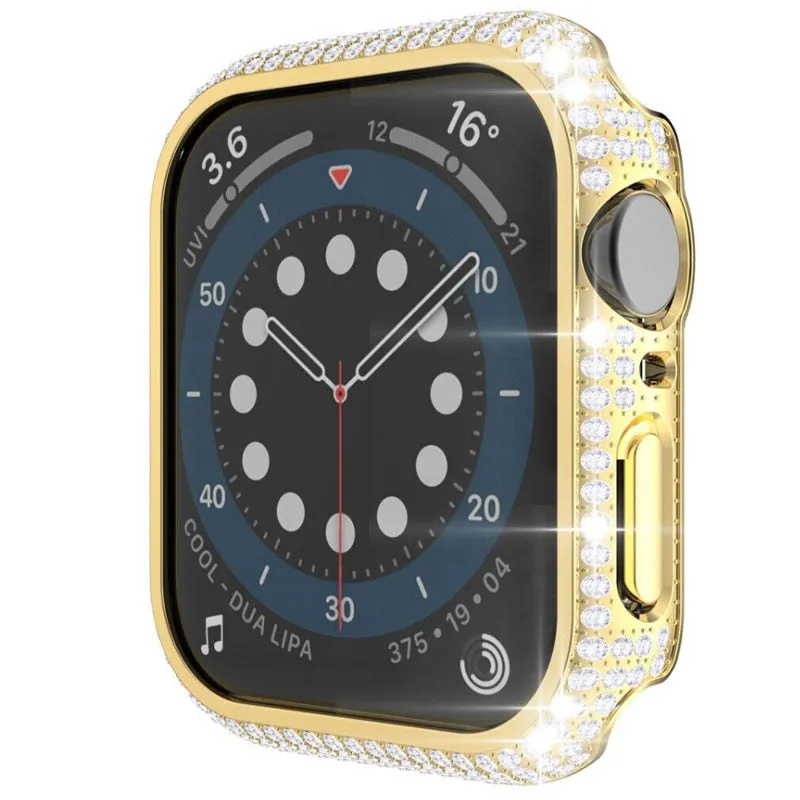 Sparkly Rhinestone Apple Watch Bling Bumper Case