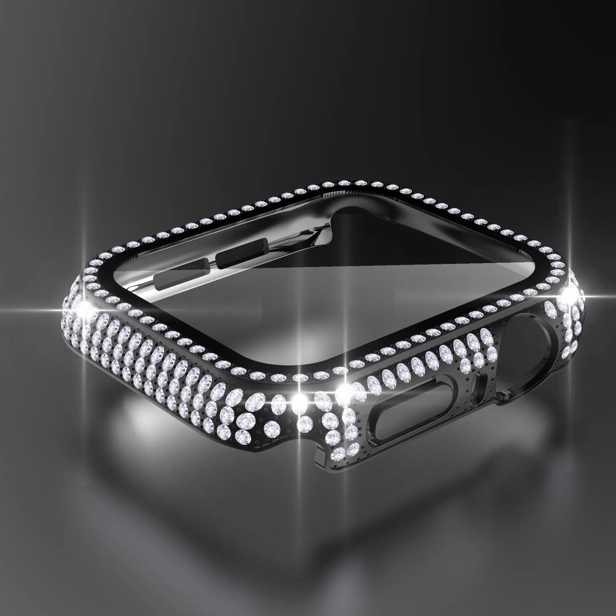 Sparkly Rhinestone Apple Watch Bling Bumper Case