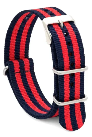 Speidel Nylon NATO Watch Strap - Red and Blue - 20 mm