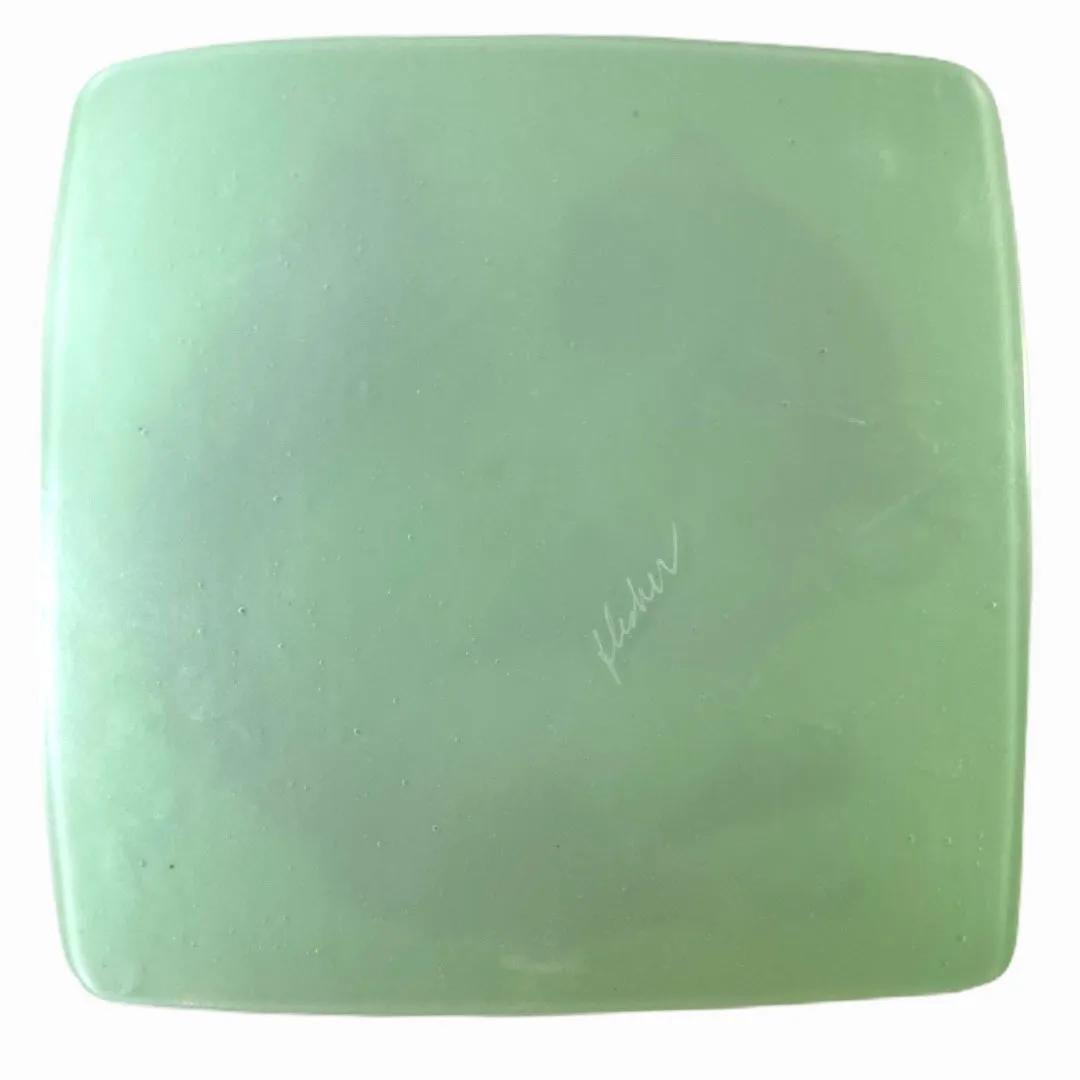Squirrel Tray 7.5" Mint Green Glass