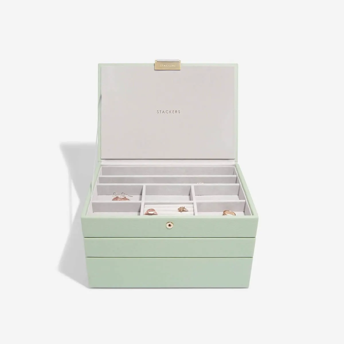 Stackers Classic Jewellery Box (Set) - Sage Green