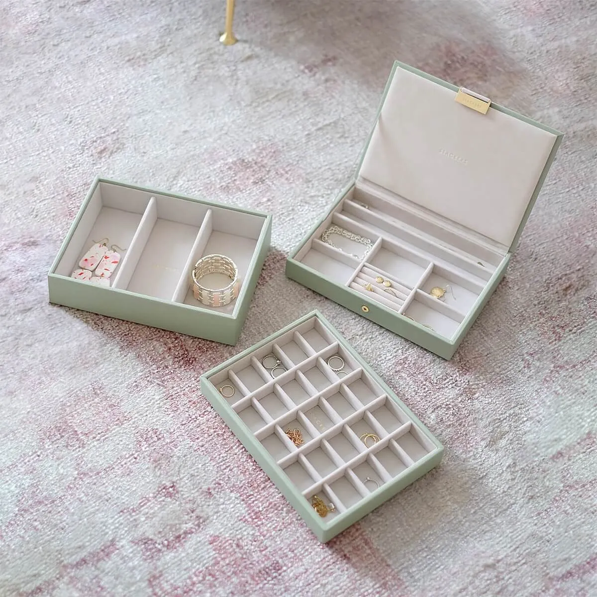 Stackers Classic Jewellery Box (Set) - Sage Green