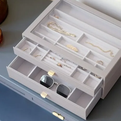 Stackers Supersize Jewellery Drawer Box (Set) - Taupe