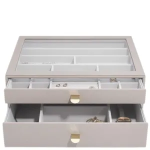 Stackers Supersize Jewellery Drawer Box (Set) - Taupe