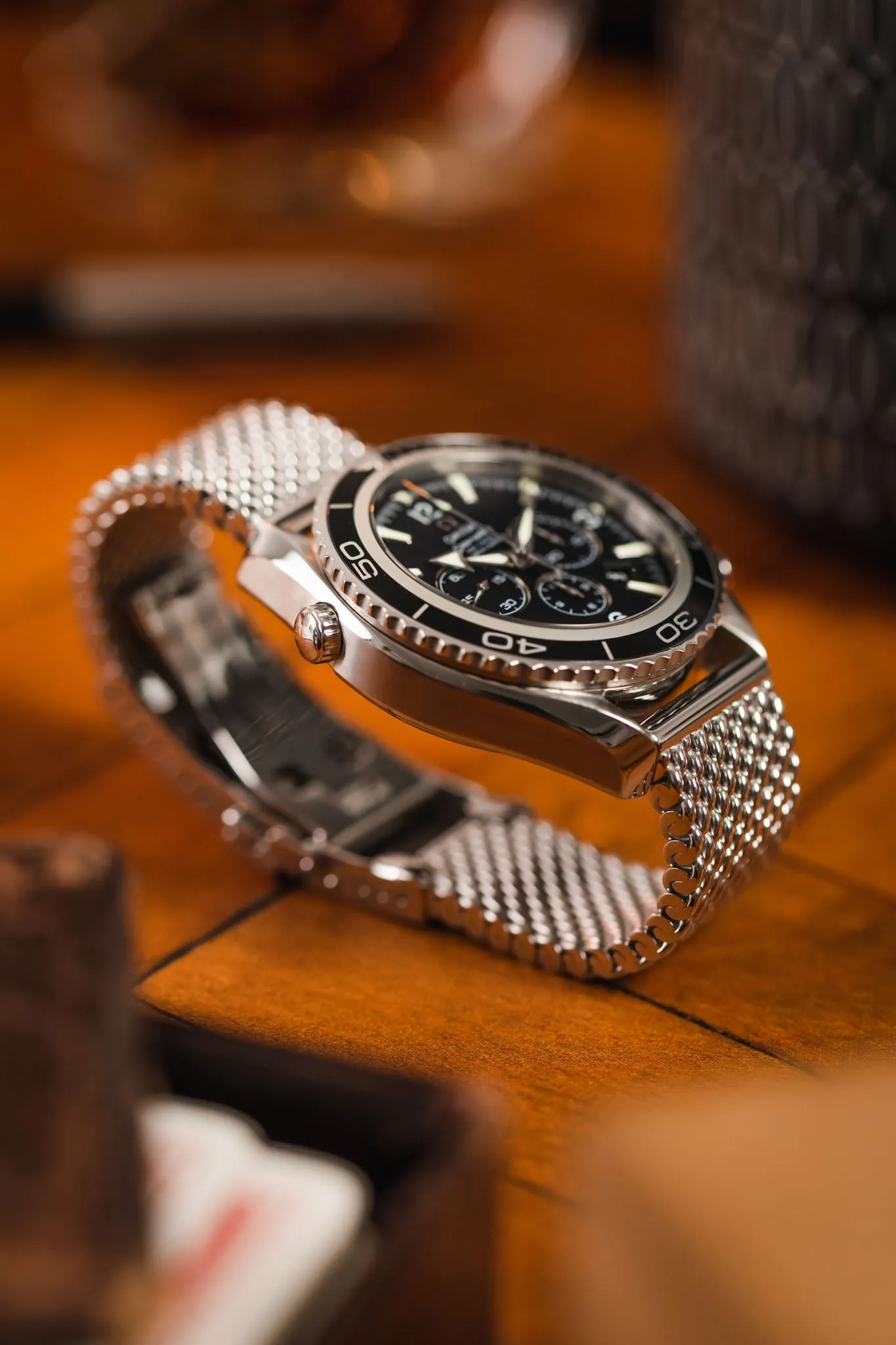 Staib 2785 Premium Milanaise 316L Stainless Steel Mesh Watch Bracelet - POLISHED SILVER