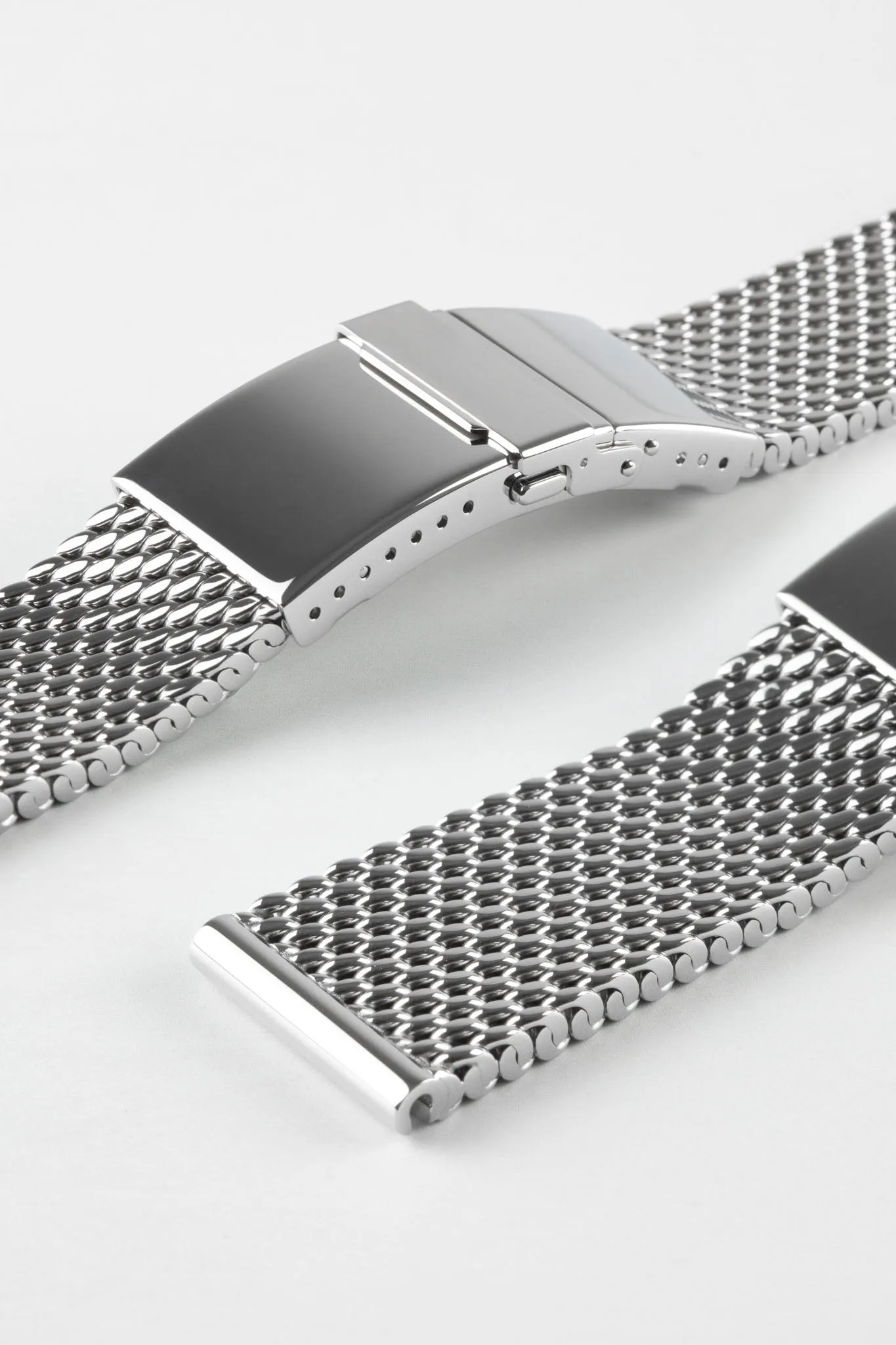 Staib 2785 Premium Milanaise 316L Stainless Steel Mesh Watch Bracelet - POLISHED SILVER