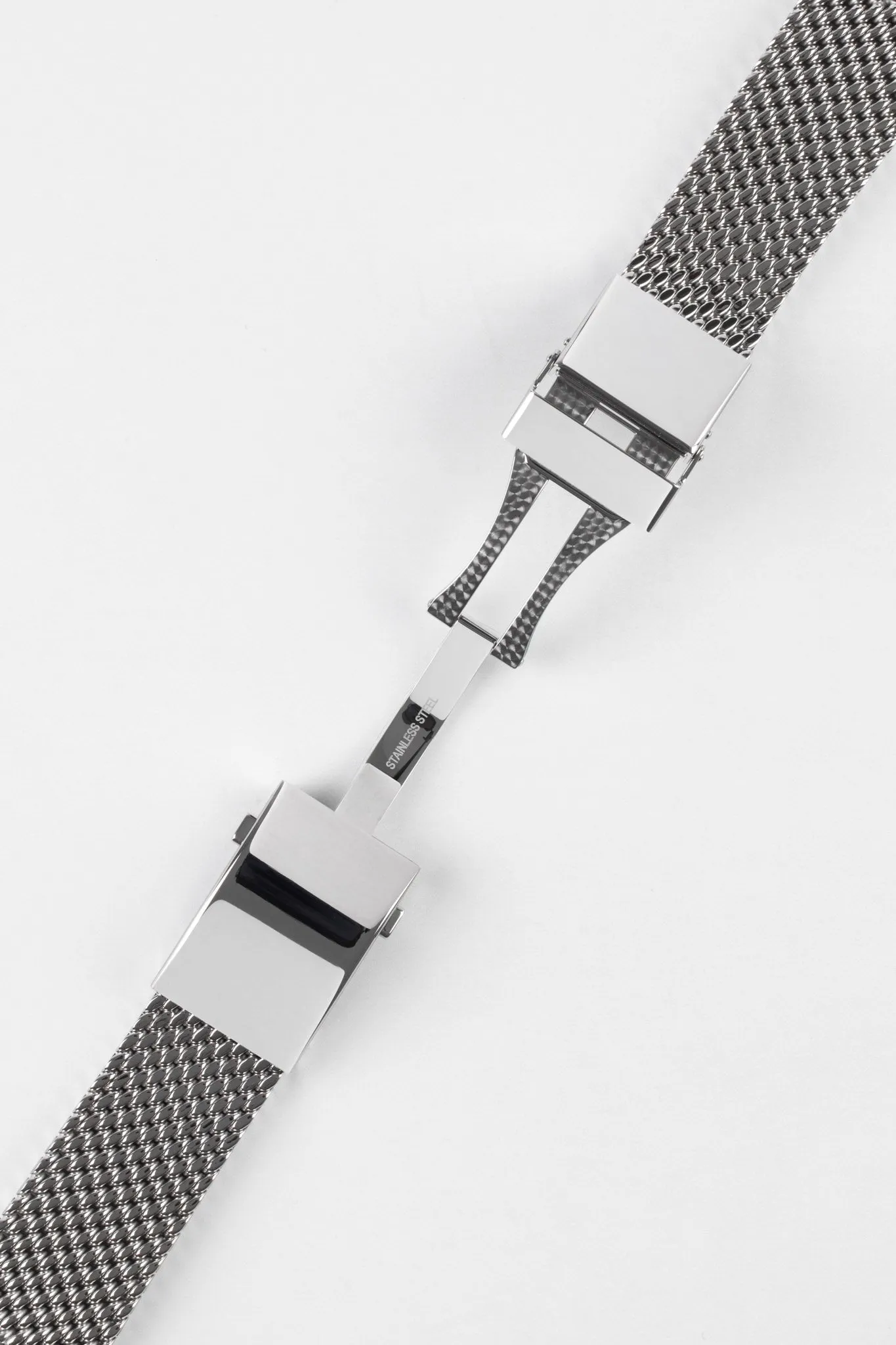 Staib 2785 Premium Milanaise 316L Stainless Steel Mesh Watch Bracelet - POLISHED SILVER