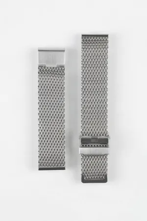 Staib SOC 2906 Stainless Steel Milanaise Mesh Watch Bracelet - POLISHED SILVER