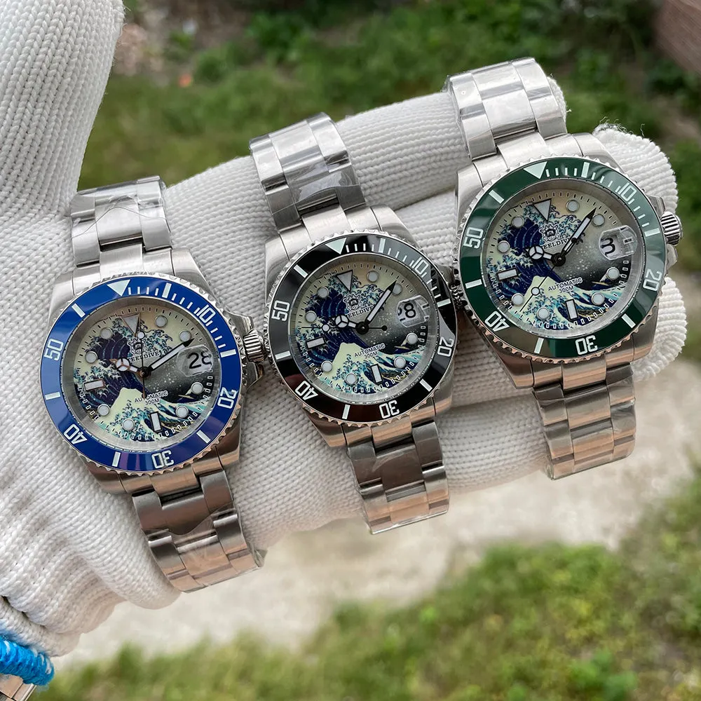Steeldive SD1953 Great Wave Sub Diver Watch