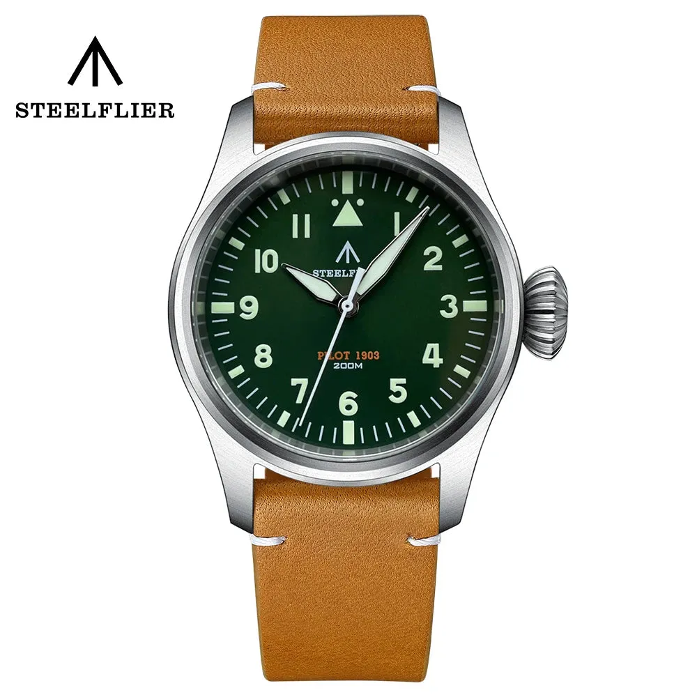 Steelflier 39mm VH31 Quartz Pilot Watch SF740