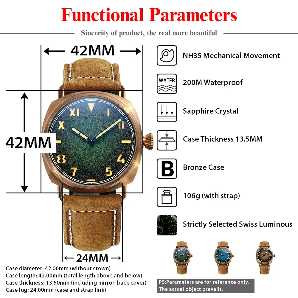 Steelflier SF760S Bronze California NH35 Automatic Watch