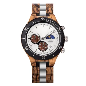 STELZON - Men Wood Watch Chronograph