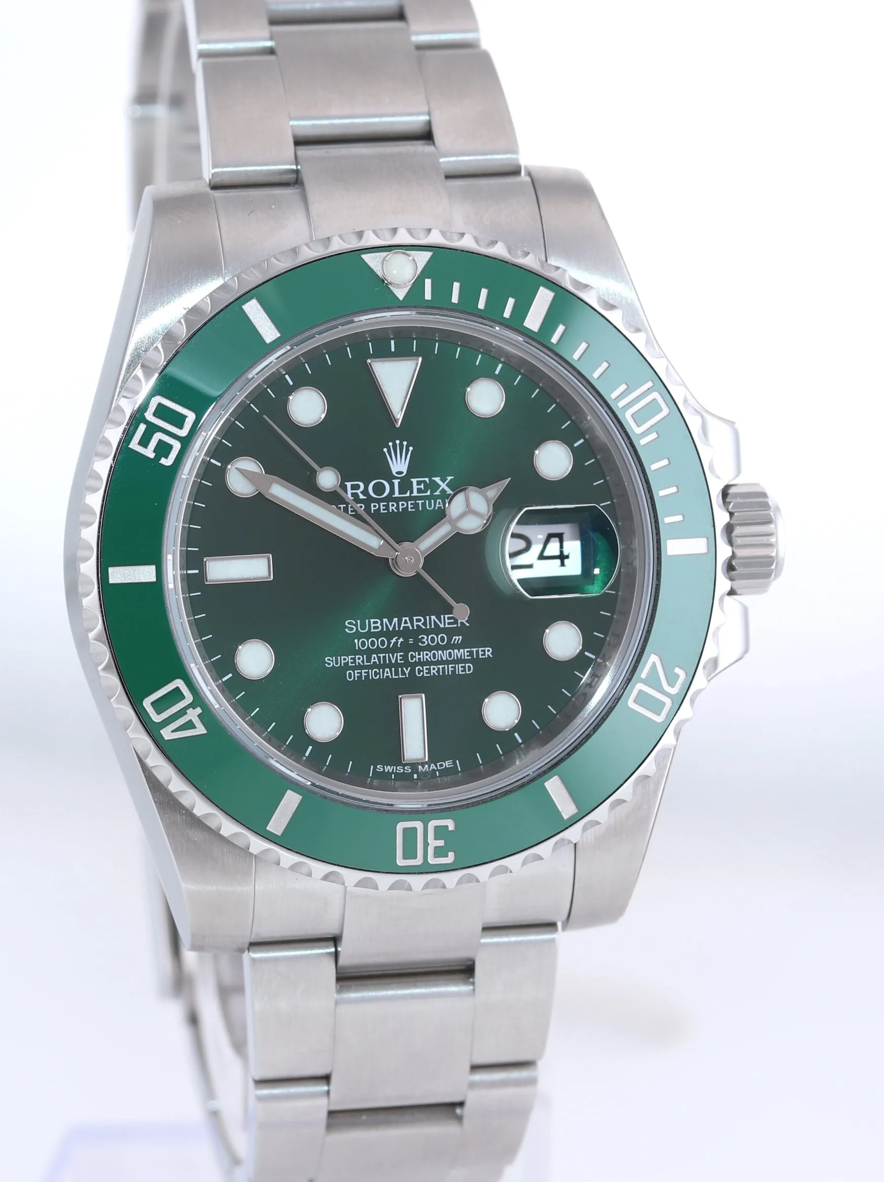 STICKERS Rolex submariner Hulk 116610LV 40mm Green Dial Ceramic Watch Box
