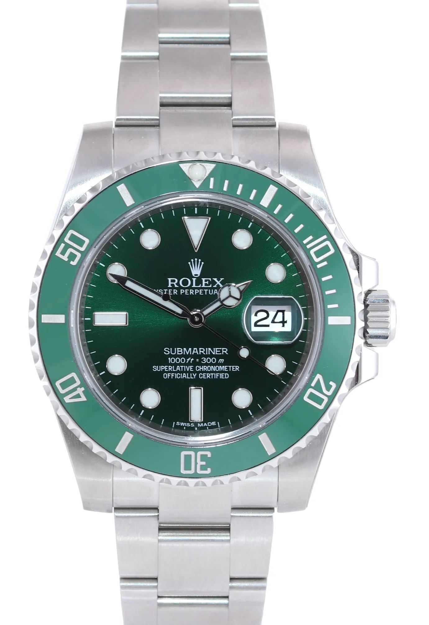 STICKERS Rolex submariner Hulk 116610LV 40mm Green Dial Ceramic Watch Box